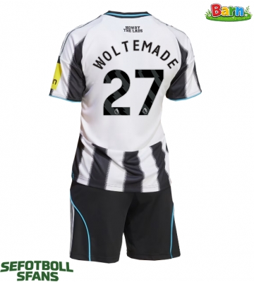 Newcastle United Nick Woltemade #27 Hemmaställ Barn 2025-26 Kortärmad (+ Korta byxor)